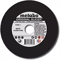 Metabo - Application: Steel/Stainless Steel - 4 1/2" x .040" x 7/8" - A60TZ Original Slicer (655331000)