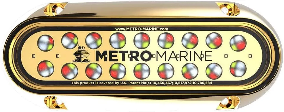 Metro Marine High-Output Elongated Underwater Light w/Intelligent Full Spectrum LED's - RGBW, 45° Beam