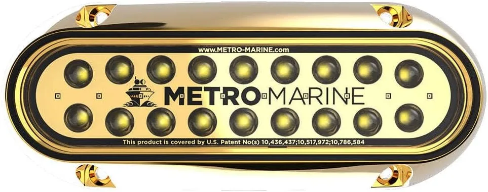 Metro Marine High-Output Elongated Underwater Light w/Intelligent Monochromatic LED's - White, 45° Beam