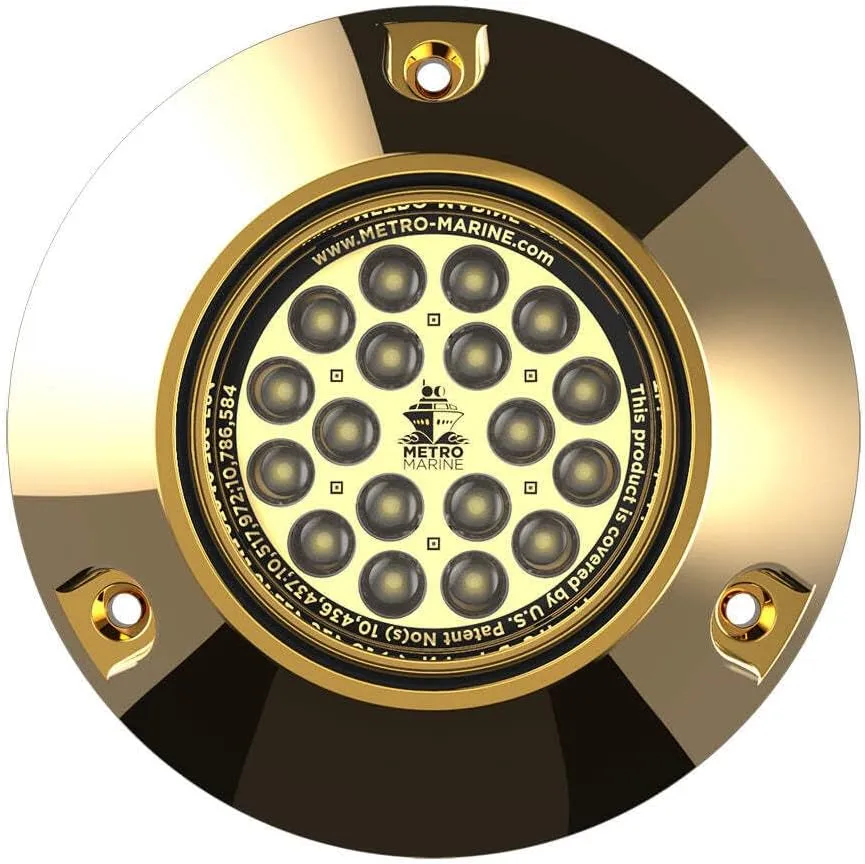 Metro Marine High-Output Submersible Underwater Light w/Intelligent Monochromatic LED's - White, 90° Beam