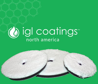 IGL PAD, tampon de finition velcro noir en microfibre IGL PAD, tampon de finition velcro noir en microfibre