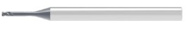 Ultra High Performance Micro Solid Carbide HPC End Mill(0.020.30°.Z2.OAL1.496)
