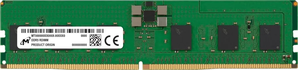 Micron MTC40F2047S1RC56BR 128GB DDR5 RDIMM 5600MT/s CL46 Registered ECC 288-pin