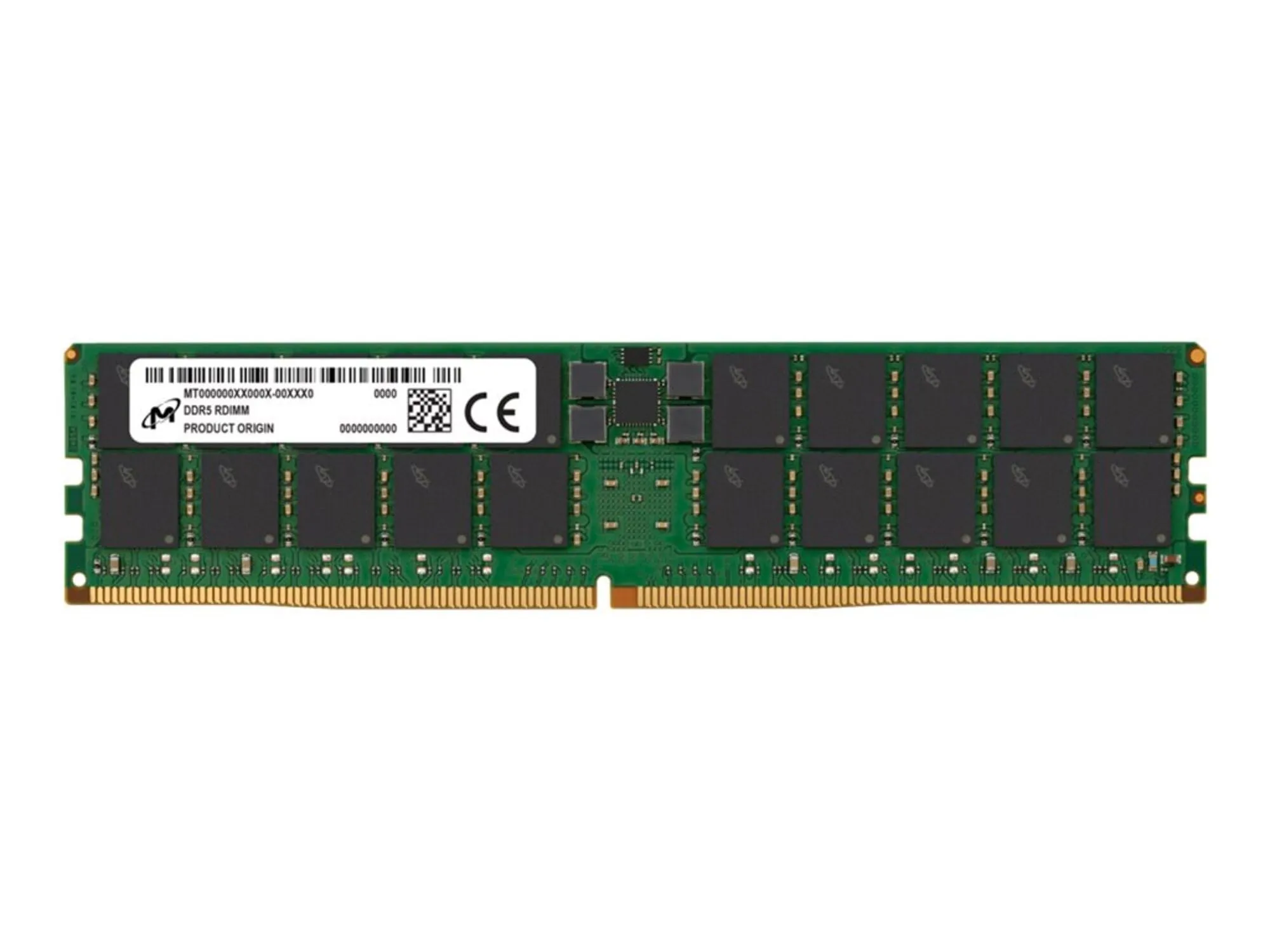 Micron - DDR5 - Module - 96 GB - DIMM 288-PIN - 5600 MHz / PC5-44800 - CL46 - Registered - ECC