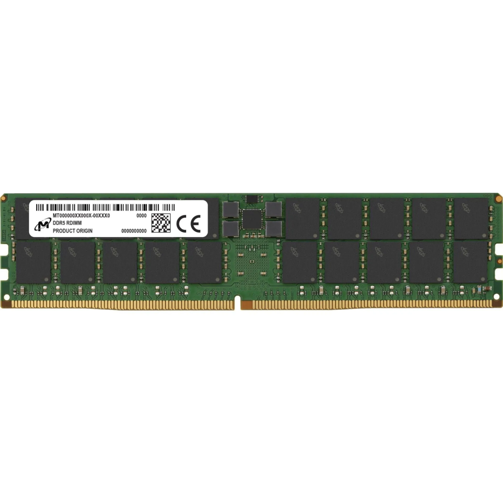 Micron - DDR5 - Module - 96 GB - DIMM 288-pin - 5600 MHz / PC5-44800 - Registered