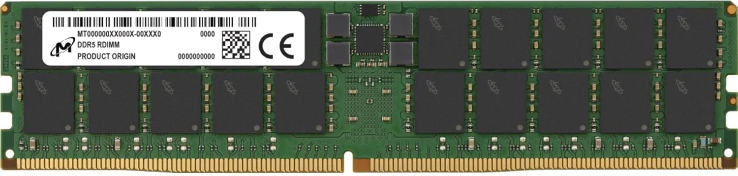 Micron - DDR5 - Module - 96 GB - DIMM 288-pin - 5600 MHz / PC5-44800 - Registered