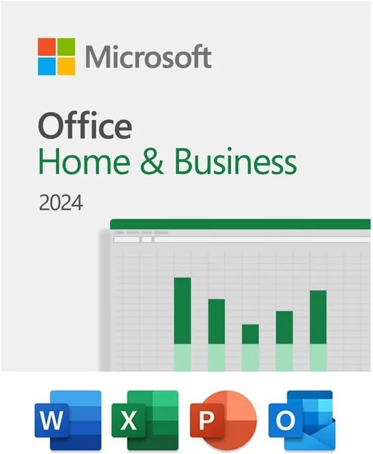 Microsoft Office Home & Business 2024 | One time purchase, 1 Device | Windows 10/11, Mac - Key Card