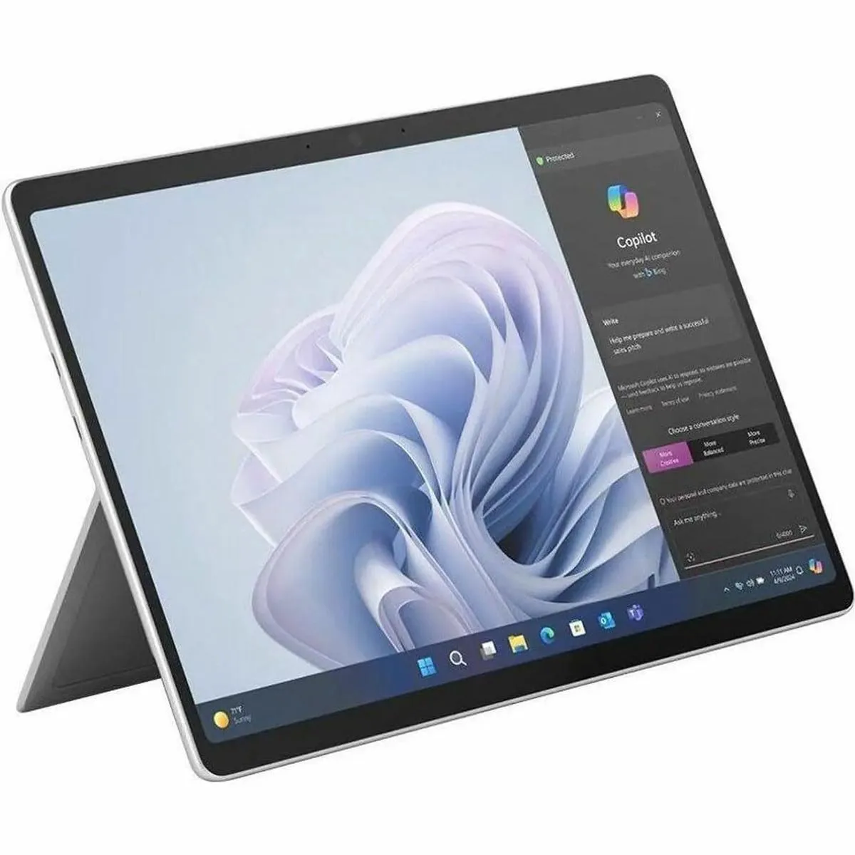 Microsoft Surface Pro 10 Tablet - 13" - vPro Technology - 64 GB - 1 TB SSD - Windows 11-5G - Platinum
