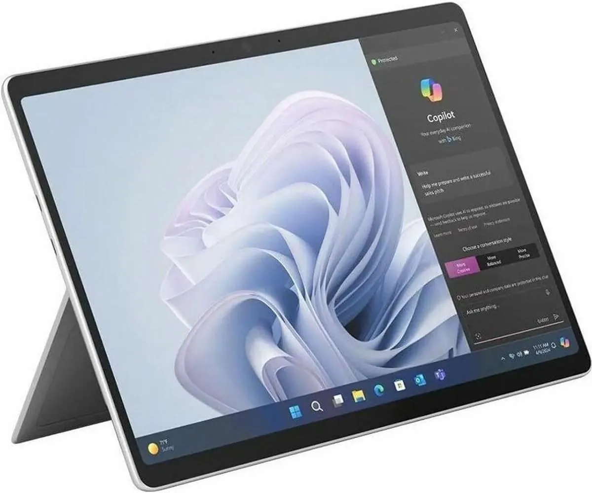 Microsoft Surface Pro 10 Tablet - 13" - vPro Technology - 64 GB - 1 TB SSD - Windows 11-5G - Platinum
