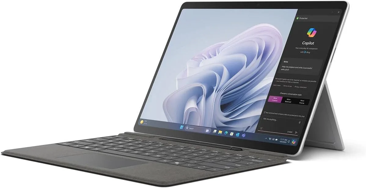 Microsoft Surface Pro 10 Tablet - 13" - 16 GB - 1 TB SSD - Windows 11 - Platinum