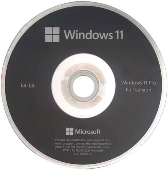 MICROSOFT Windows 11 OEM System Builder 64-bit DSP/OEM DVD
