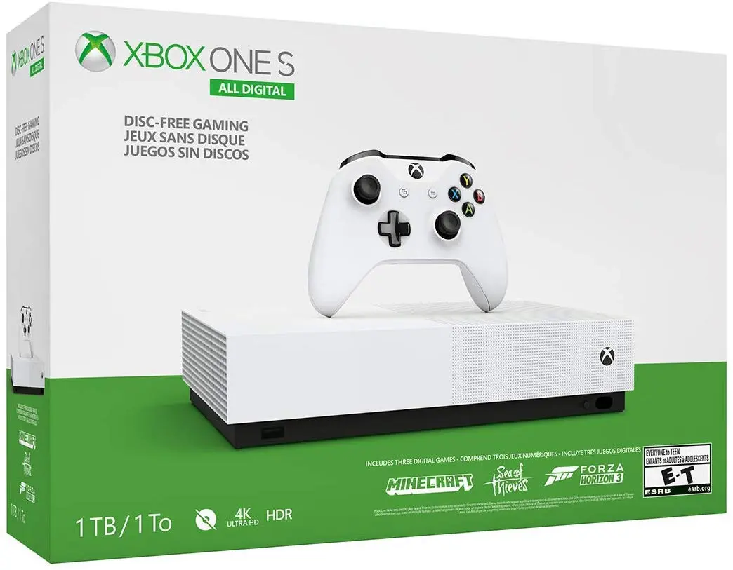 Microsoft Xbox One S 1TB All-Digital Edition Console Bundle + Armed Forces II (Special Edition) Wireless Controller