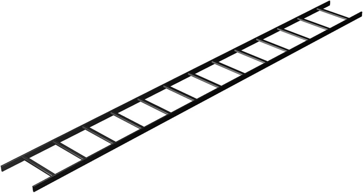 Cable Ladder Runway 12"W x 10'L, Black Finish