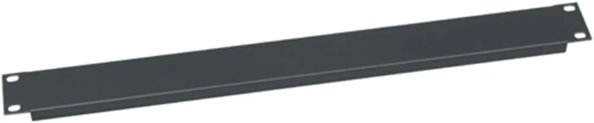 Middle Atlantic EB1, 1 Space Blanking Panel for 19" Rack Mounts Flanged Econo Steel 1RU, Black
