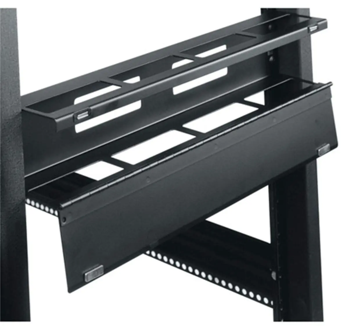 19" W Hinged Horizontal Cable Manager Height: 3.5" H (2U Space)