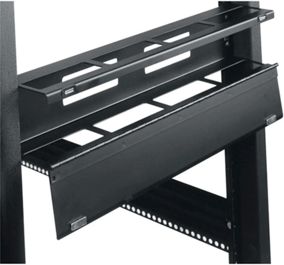 19" W Hinged Horizontal Cable Manager Height: 3.5" H (2U Space)