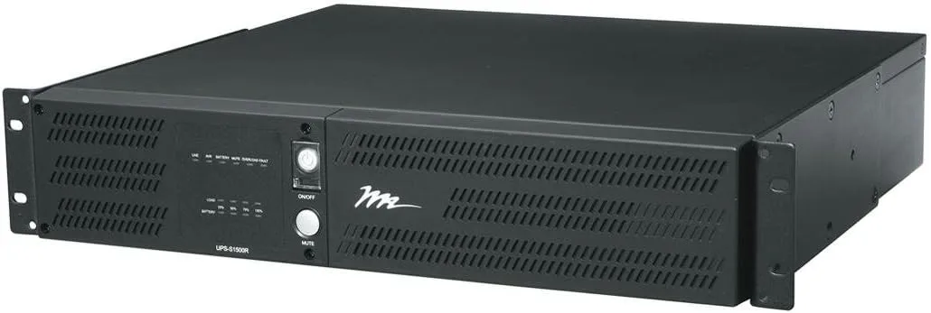 Middle Atlantic UPSS1500R 1500VA 2 RU UPS, Black