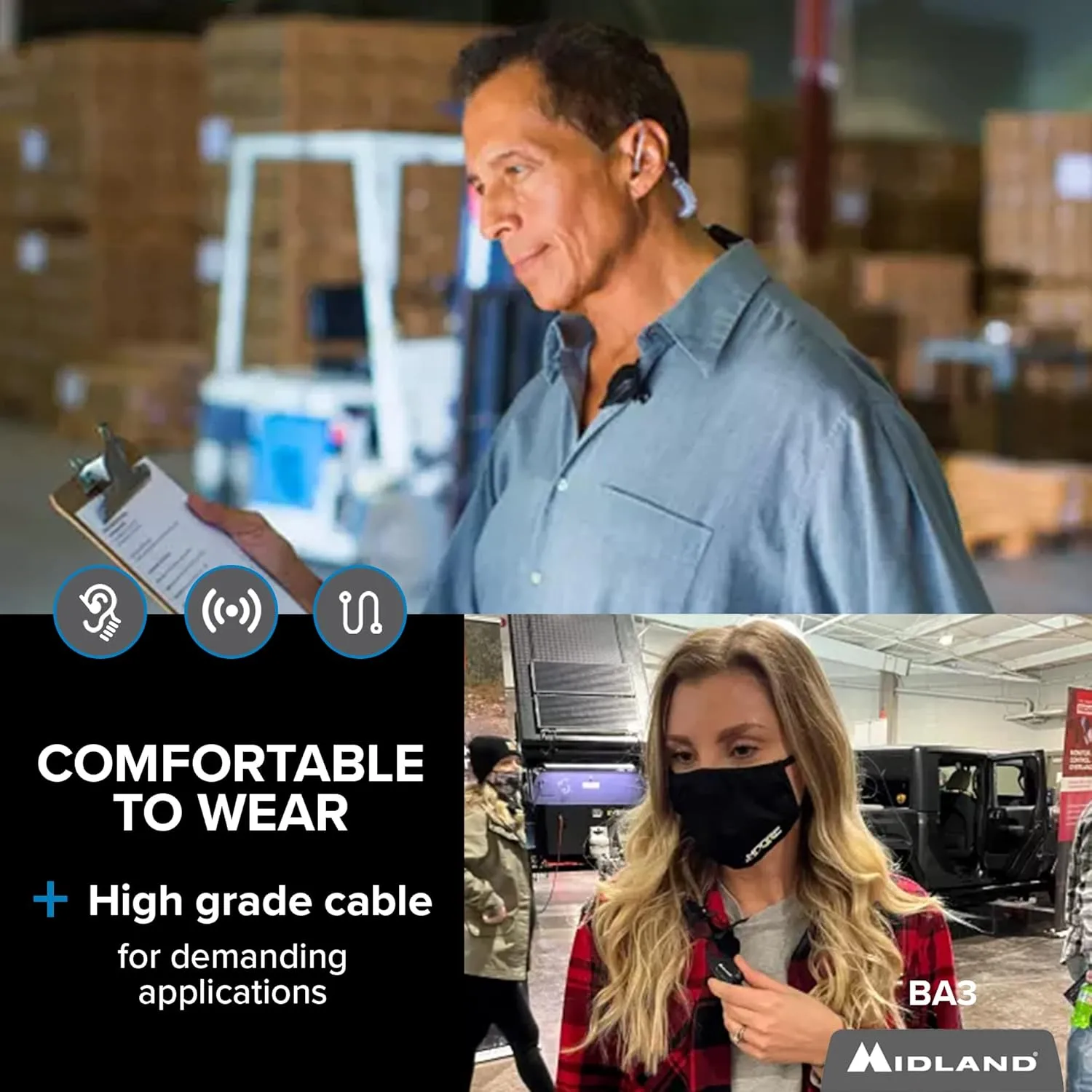 MIDLAND BizTalk Headset for Business Radios