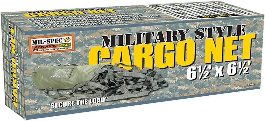 MSA02-9636004000 Military Style O.D. Cargo Net, Multi