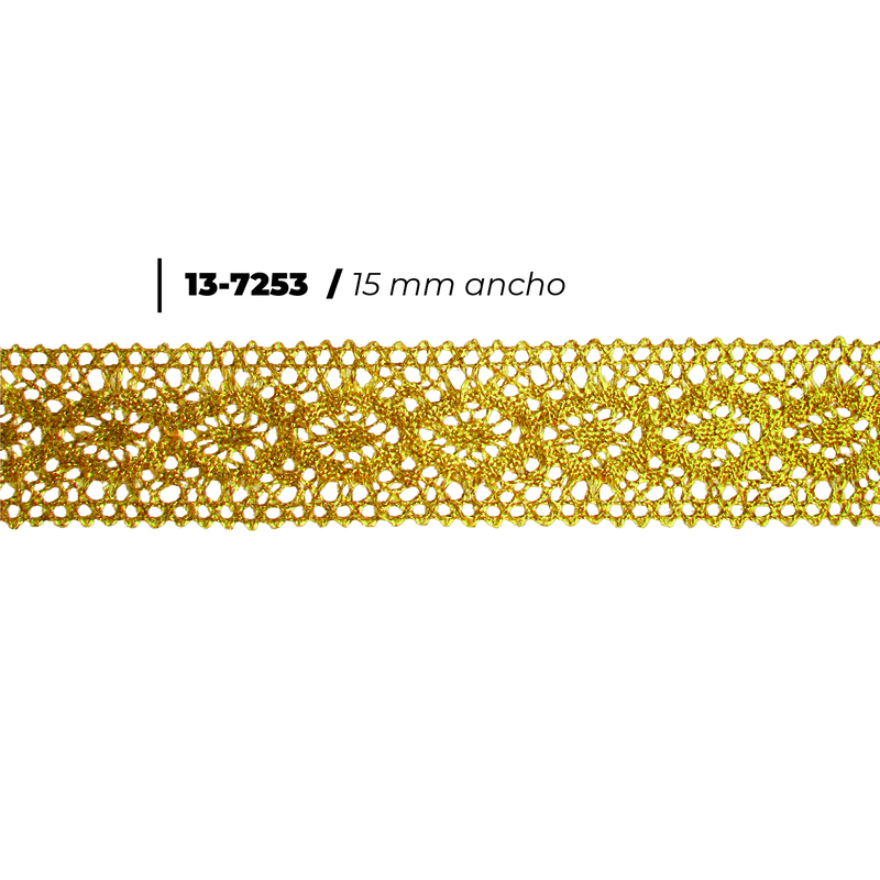 Millaré Referencia 13-7253 Dorado Rollo x 25 yardas Millaré Referencia 13-7253 Dorado Rollo x 25 yardas