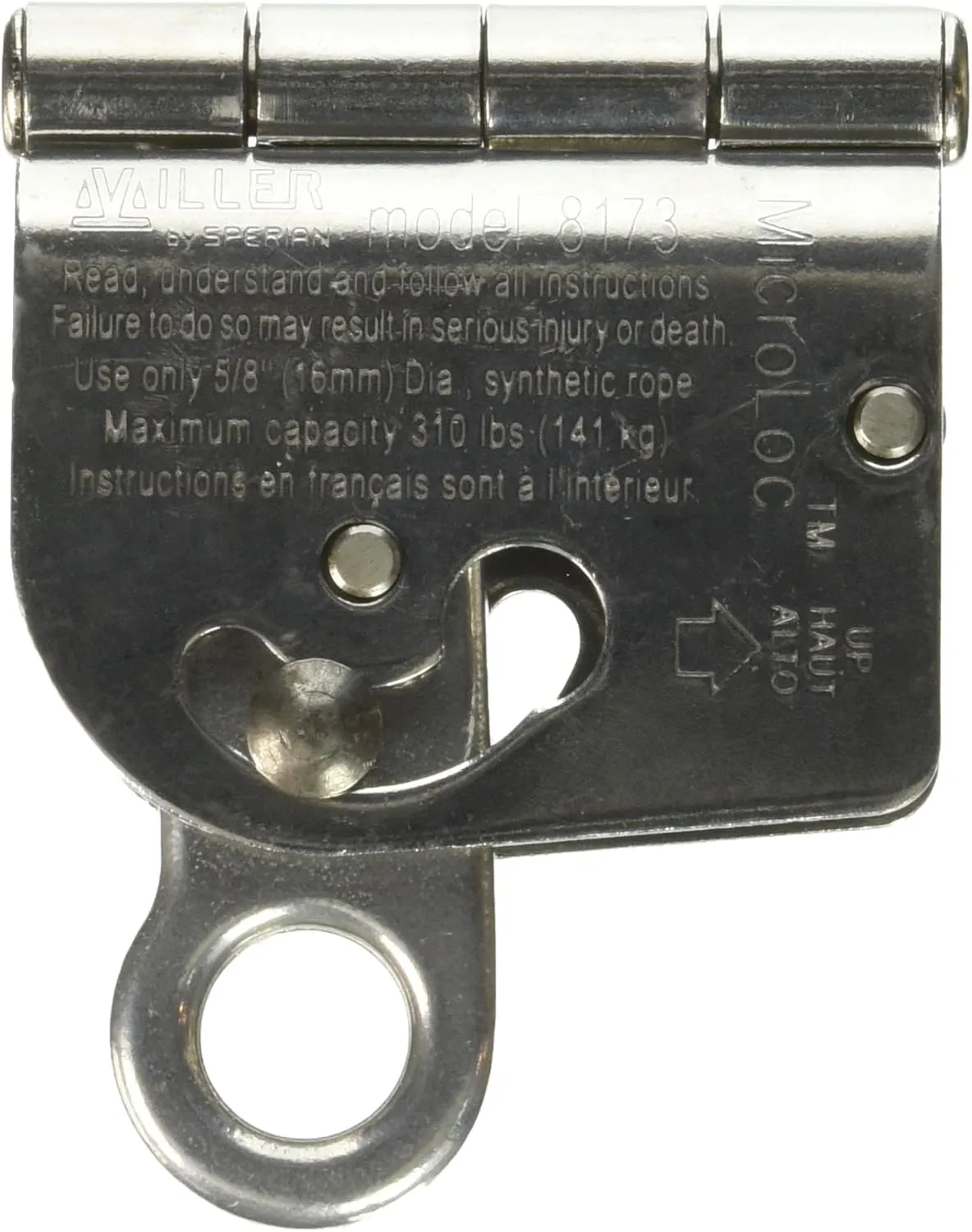 Miller by Honeywell by 8173/U MicroLoc Trailing Wire Rope Grabs for 5/8-Inch Wire Rope, Universal