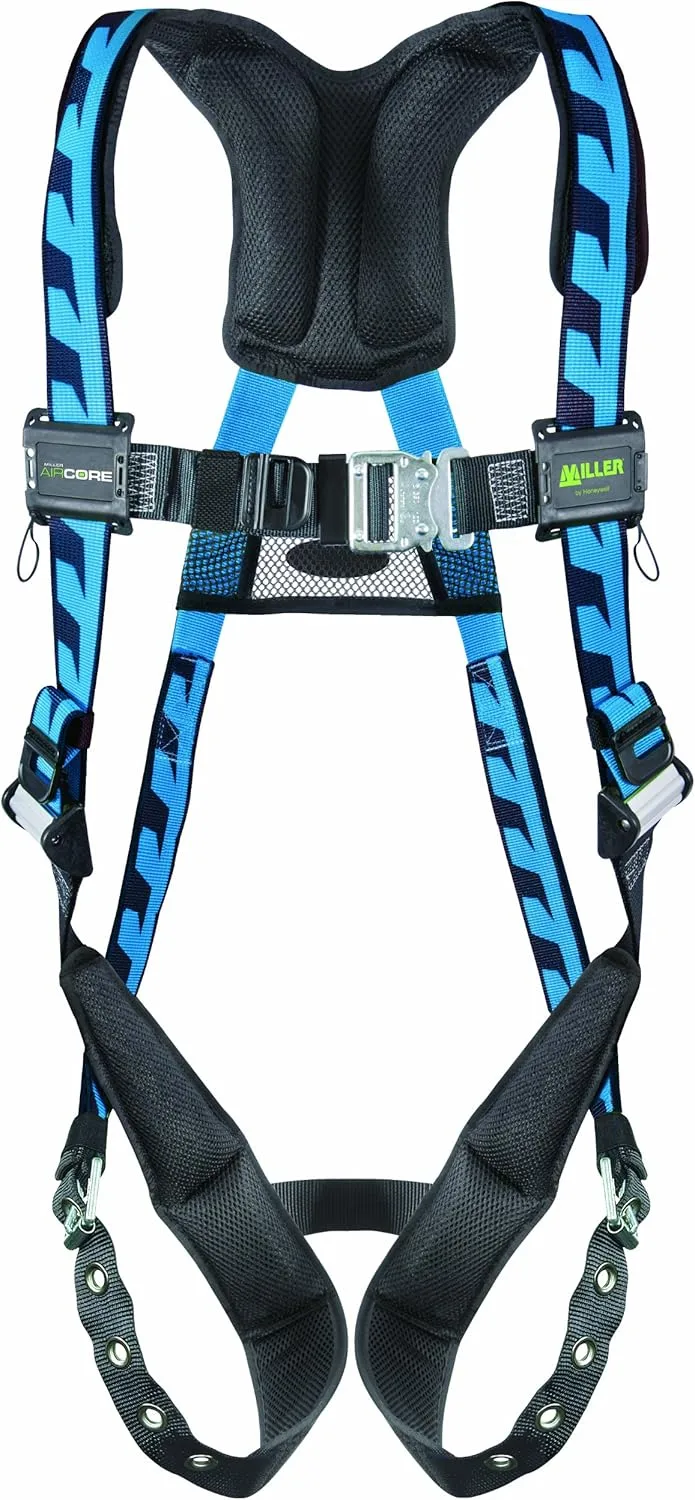 Miller by Honeywell Titan by AC-TB/UBL AirCore Full Body Harness, Large/X-Large, Blue