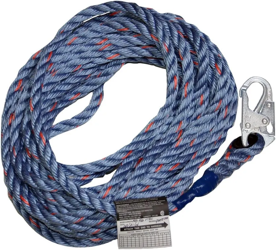 Miller by Honeywell 300L-Z7/50FTBL Polyester Lanyard with Snap & Loop-Ansiz7