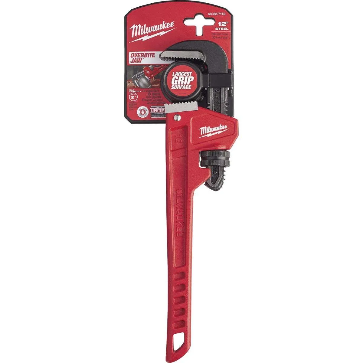 Milwaukee Electric Tool 48-22-7112 12" Steel Pipe Wrench, 14.96 x 1.37 x 4.76 inches