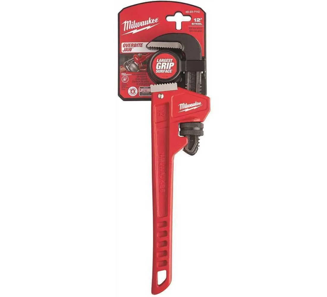 Milwaukee Electric Tool 48-22-7112 12" Steel Pipe Wrench, 14.96 x 1.37 x 4.76 inches