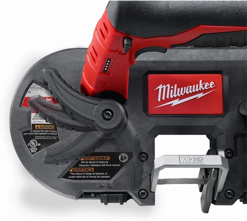 Cordless Portable Bandsaw: 12V, 27-1/2" Blade, 280 SFPM, 1-5/8" Cutting Capacity