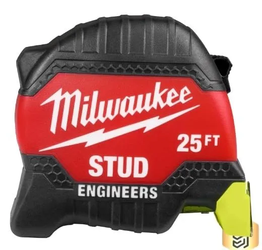 Milwaukee Electric 25FT STUD Tape Measure with Engineer’s Scale