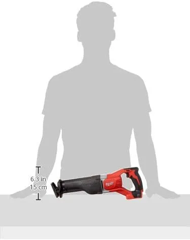 Milwaukee 2621-20 M18 18V Lithium Ion Cordless Sawzall 3,000RPM Reciprocating Saw with Quik Lok Blade Clamp and All Metal