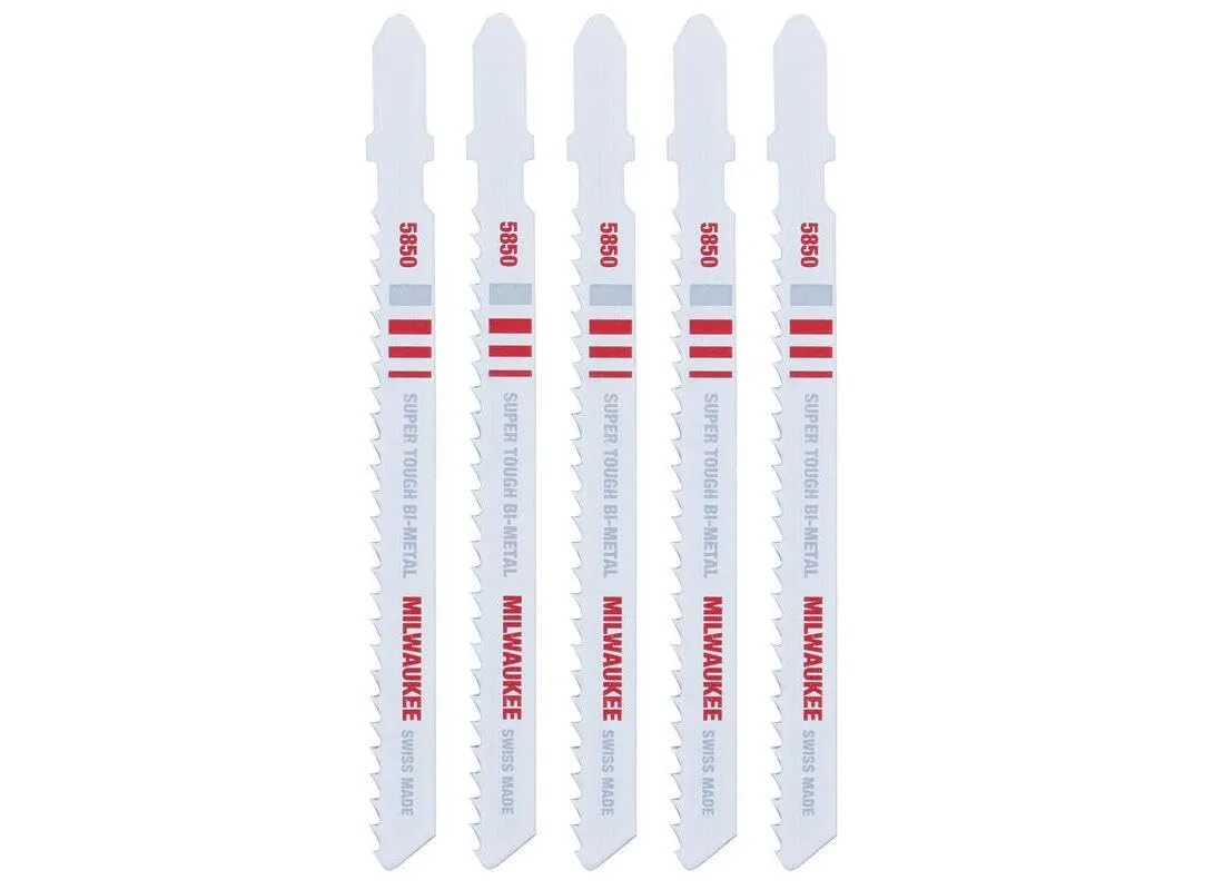Milwaukee Electric - 4 8 TPI BI-METAL JIG SAW BLADE 5 PK