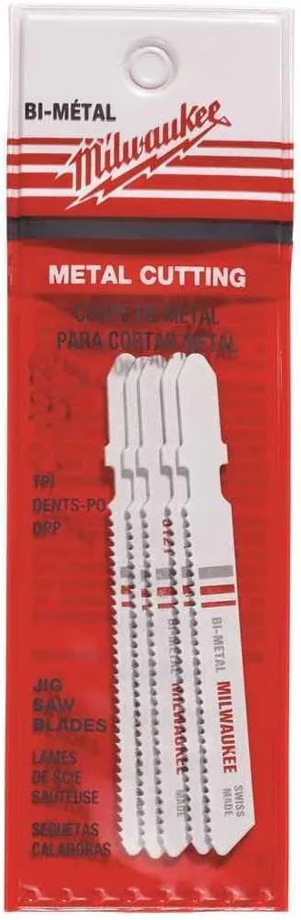 Milwaukee Electric - 4 8 TPI BI-METAL JIG SAW BLADE 5 PK