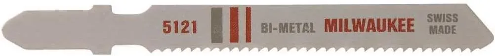 Milwaukee Electric - 4 8 TPI BI-METAL JIG SAW BLADE 5 PK
