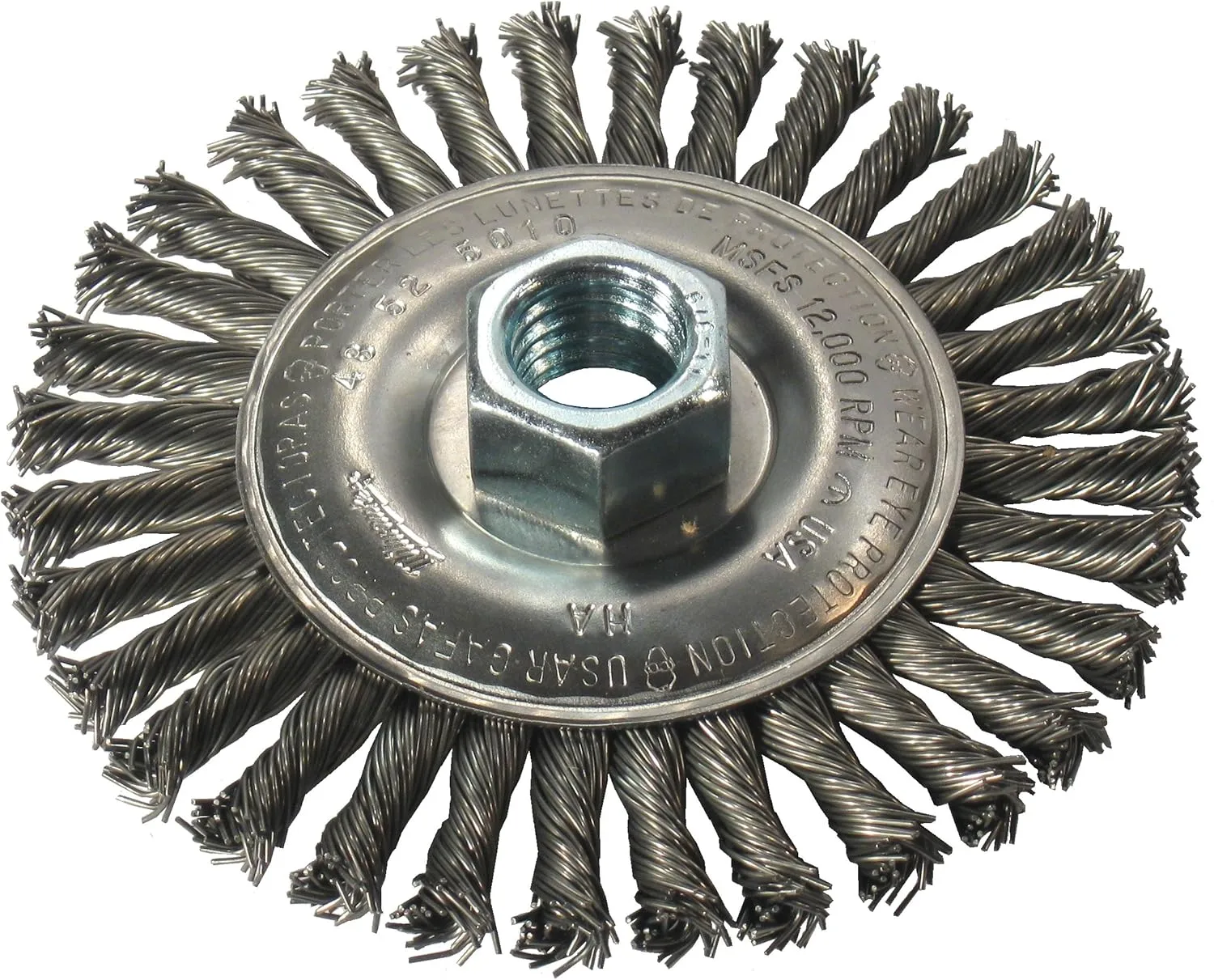 Milwaukee Electric - 4" Stringer Bead Wheel - Carbon Steel, 5/8-11 Thread