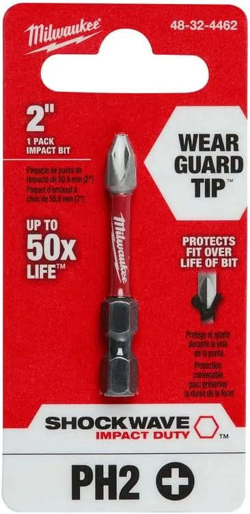 MILWAUKEE ELEC TOOL 48-32-4462 2" #2 Phillips Power Bit