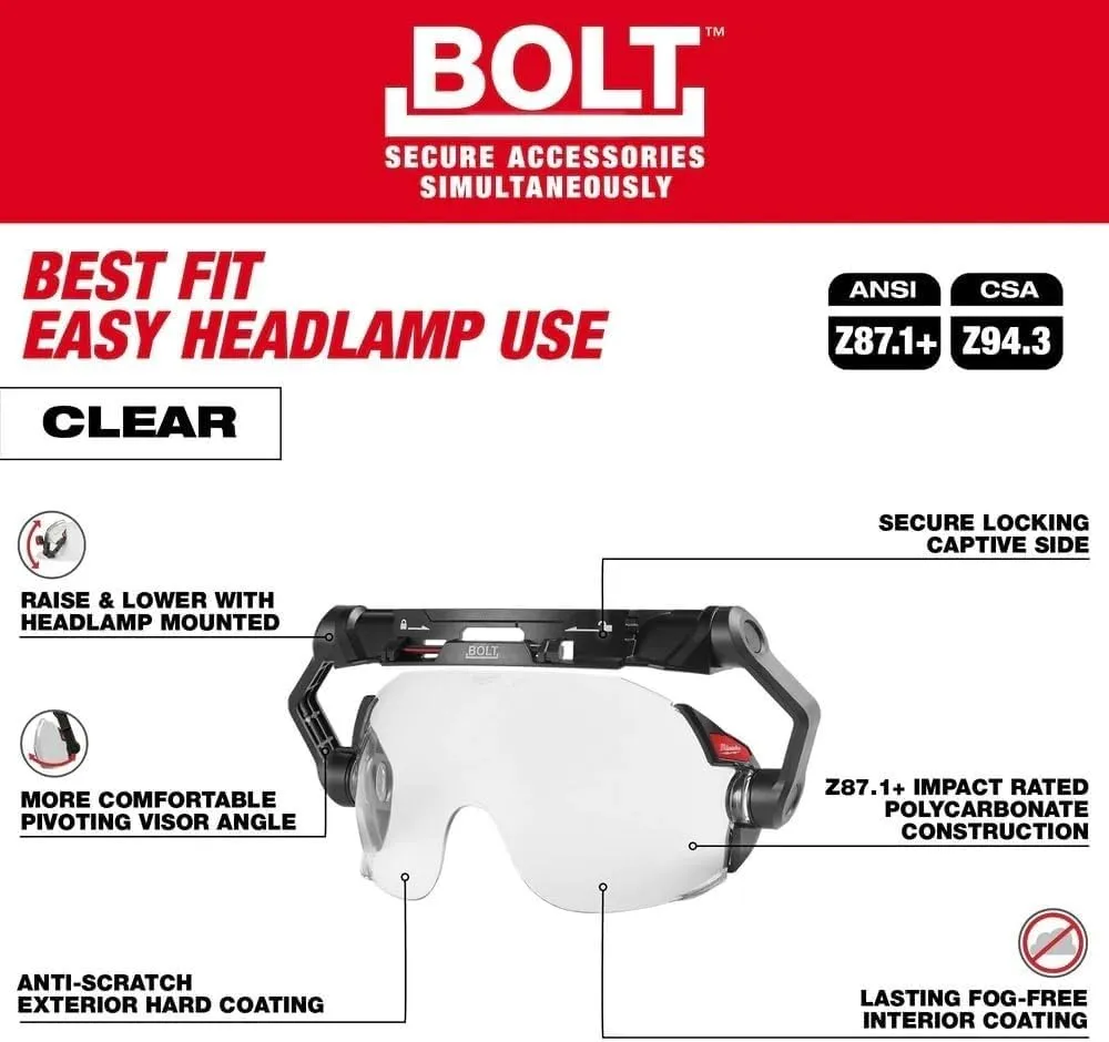 MILWAUKEE 48-73-1411 Bolt Clear Eye Visor (48-73-1411)
