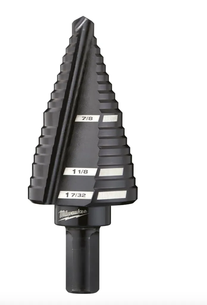 Milwaukee 48-89-9211 Step Drill Bits: 7/8" to 1-7/32" - HSS, 13 Sizes
