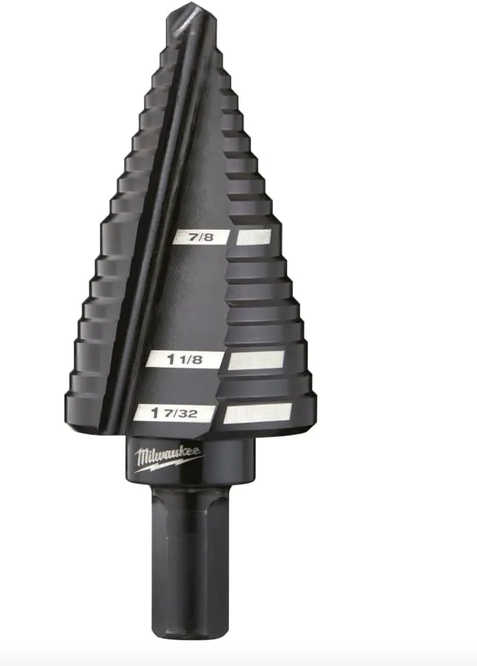 Milwaukee 48-89-9211 Step Drill Bits: 7/8" to 1-7/32" - HSS, 13 Sizes