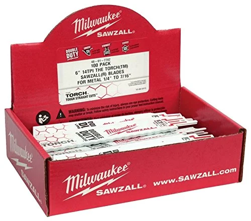 Milwaukee 6" 18 TPI Torch Reciprocating Saw Blade - 25 Pack