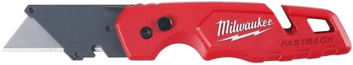 Milwaukee 48-22-1901 Fastback Press and Flip Utility Knife with Belt Clip and Onboard Wire Stripping