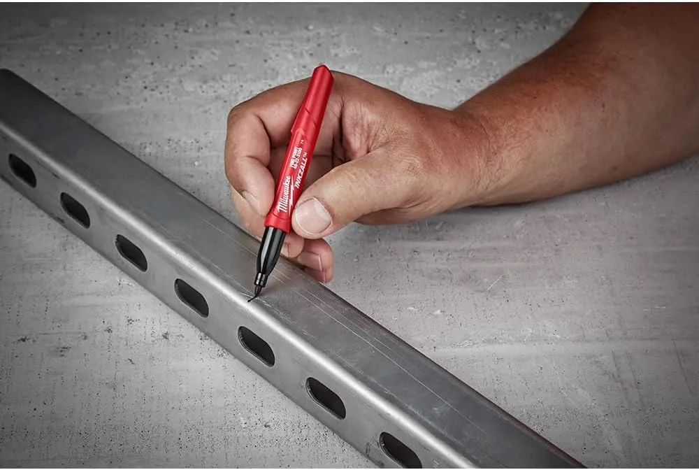 Milwaukee 48-22-3100 Inkzall Jobsite Fine Point Black Permanent Marker 12 Pack