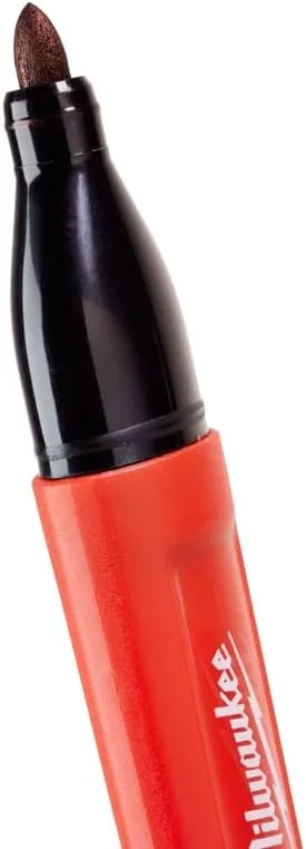 Milwaukee 48-22-3102 Inkzall Point Marker, Medium, Black, 2-Pack