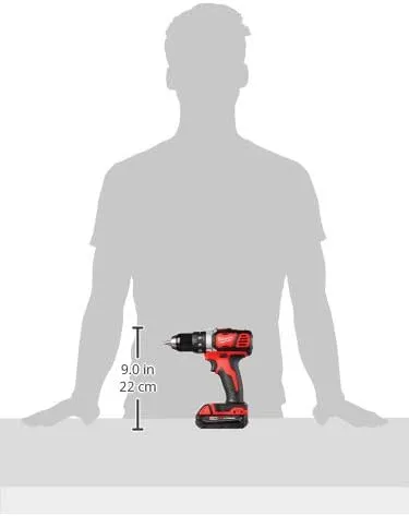 Milwaukee 2606-22CT M18 Cordless Drill/Driver Kit, 18 V, Red
