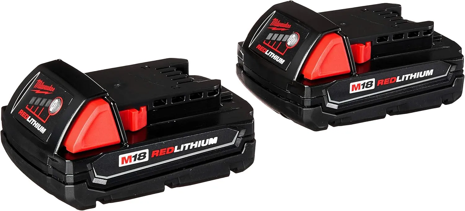Milwaukee 2606-22CT M18 Cordless Drill/Driver Kit, 18 V, Red