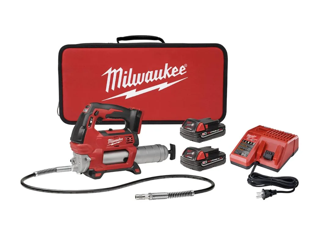 Milwaukee 2646-22CT M18 2-Spd Grease Gun Kit W/2 Cmpt Bat