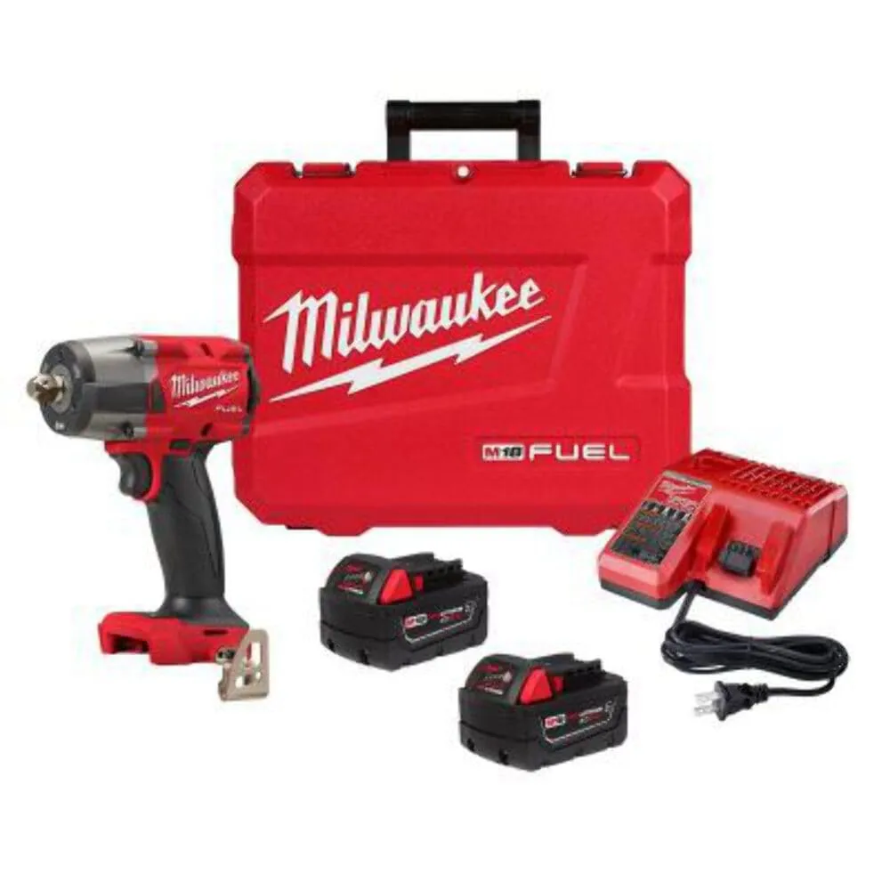 Milwaukee M18 FUEL 1/2-inch Mid-Torque Impact Wrench with Pin Detent Kit