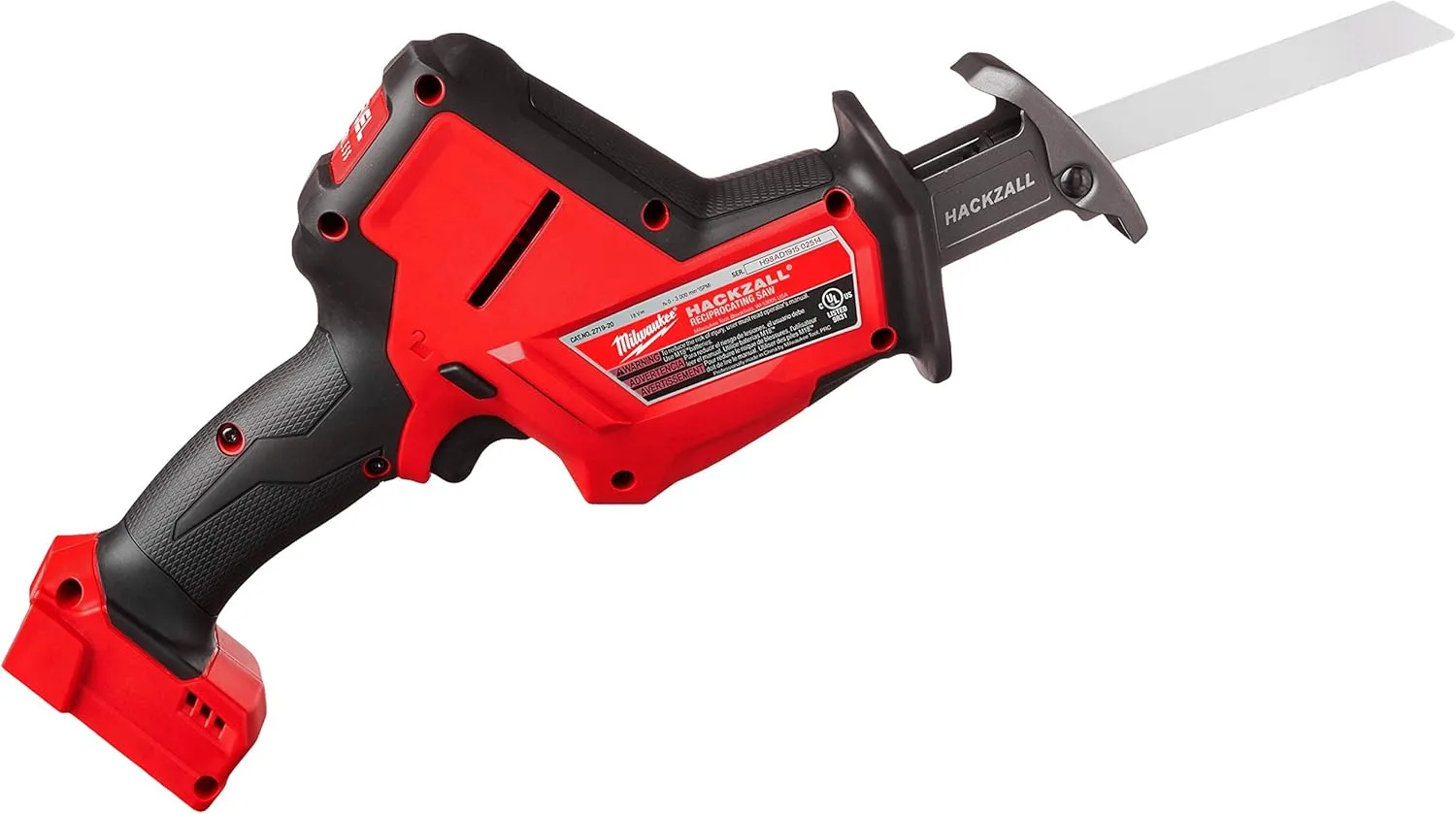 Milwaukee 2719-20 M18 FUEL Hackzall (Bare Tool), Red, Black