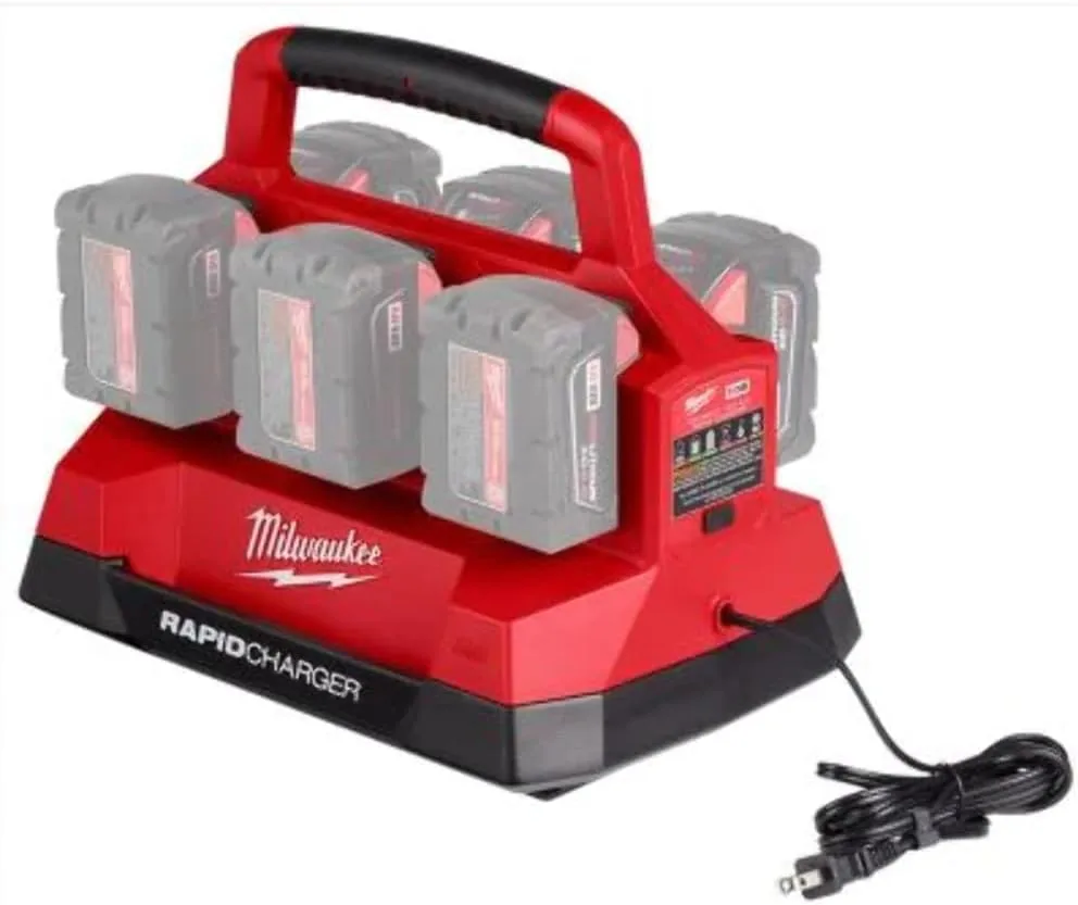 Milwaukee Electric - M18 PACKOUT Six Bay Rapid Charger